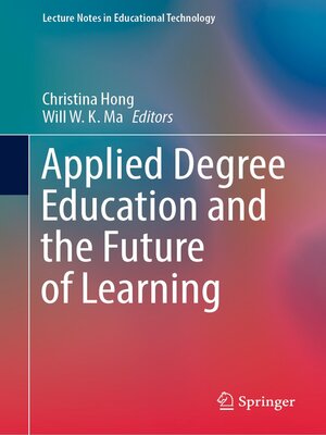 cover image of Applied Degree Education and the Future of Learning